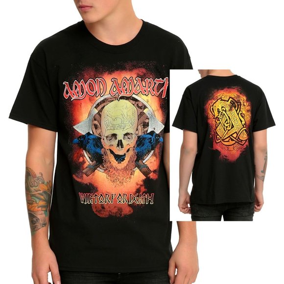 Amon Amarth Victory Or Death melodic death metal rock Official T-Shirt M NWT - Picture 1 of 5